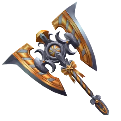 Gold Swirly Axe