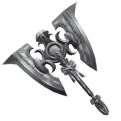 Silver Swirly Axe